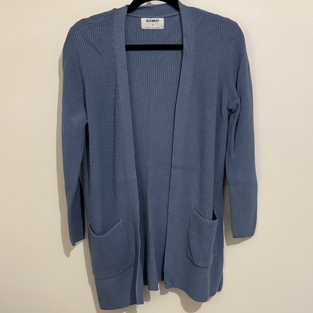 Old Navy Women's Slate Blue Open Cardigan